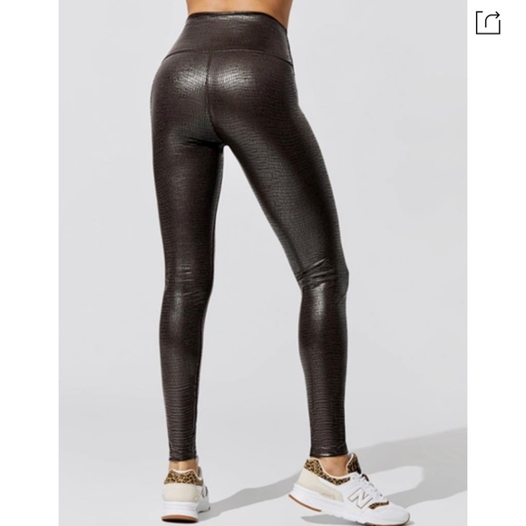 RARE Carbon 38 Reptile Shine High Rise Full-length Legging - Leathery Reptile - Picture 4 of 7